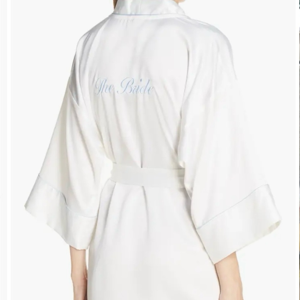 Bride Silky White Robe